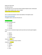 Unit II Biology 1010 Study guide