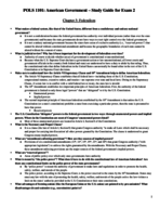 POLS 1101 Exam 2 Study Guide + Notes