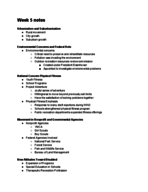 Week 5 notes