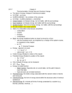 General Chemistry 1 Week 7 Class Notes 3/7/17 & 3/9/17
