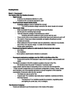 Notes from the readings! 