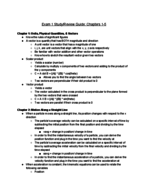 Phys161 Exam 1 Study/Review Guide