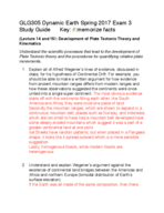Final Exam Study Guide