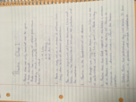 Theatre notes-chapters 1 and 7