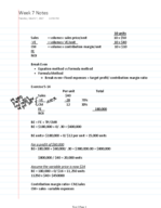 ACCT201 Week 7 Notes
