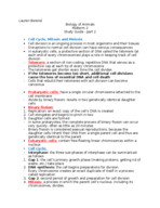Biology of Animals Midterm 2- review part 2 
