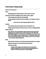 Political Science Exam 2 Study Guide