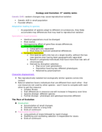 Intro. Ecology and Evolution