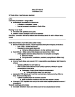 Africa 277: Week 8 lecture notes