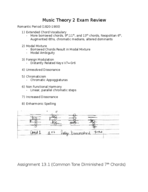 Music Theory- Romantic Period Study Guide