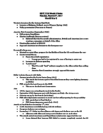 HIST 2210 Week 8 Notes