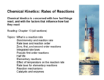 CHEM 117 Kinetics