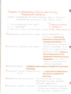 BUS 100, Chapter 4: Ethically & Socially Responsible Behavior