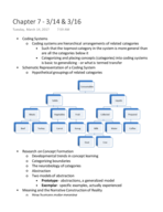 Chapter 7 Notes from 3/14 & 3/16