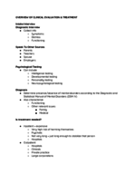 Overview of Clinical Evaluation & Treatment