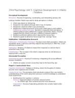 Child Psychology: Unit 5