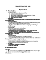 American Civilization to 1865 Exam 2 Study Guide