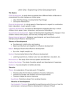 Child Psychology Study Guide 1
