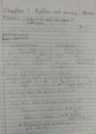 Chapter 1: Matter and Energy