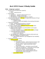 Acct 2331 Exam 2 Study Guide
