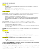 PSY 1010 - Study Guide Two