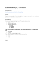 THE CIS 4913c - Integrated Product and Process Design 2 - Class Notes - Week 14 - Builder Pattern [97] - Creational