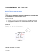 THE CIS 4913c - Integrated Product and Process Design 2 - Class Notes - Week 15 - Composite Pattern [163] - Structural
