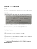 THE CIS 4913c - Integrated Product and Process Design 2 - Class Notes - Week 16 - Observer [293] - Behavioral