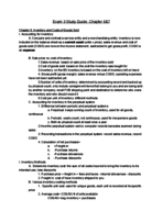 ACCT 2010 EXAM 3 STUDY GUIDE CH 6&7 