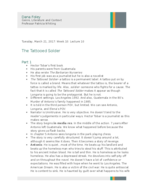 Genre, Literature, and Context: Week 10