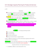CH 5 Strategic Capacity Planning