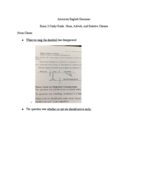American English Grammar, Exam 3 Study Guide