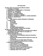 THE GEO 302D - Age of Dinosaurs - Study Guide - Homology vs. Homoplasy