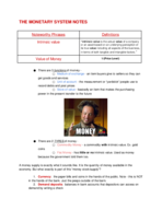 The Monetary System Part 1