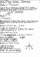 Calculus 1 Mean Value Theorem