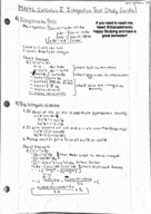 MA146 Exam #2 Study Guide