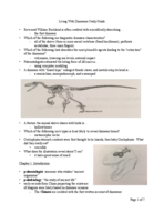 BSC 1105 Exam 3 Study Guide: Living With Dinosaurs