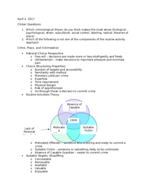 CCJS 105 Week 10 Notes