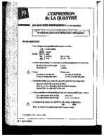FR 601C -  Beginning French - Class Notes - Week 8 - LES PARTITIFS