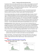 THE STAT 242 -  Business Statistics - Class Notes - Week 6 - Chapter 3 - Displaying and Describing Quantitative Data 