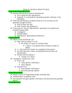 General Genetics Week 8 Notes