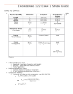 ENGR 122 Exam 1 Study Guide