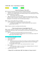 COMM 2580 - Week 1: Segmentation and Targeting