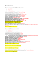 Intro To Theatre - Theatre Exam 2 Review