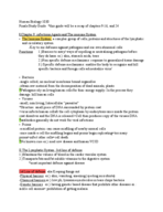 Human Biology I, Course 1030 Finals study Guide