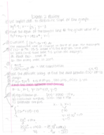 Math 1370 Study Guide Notes with ACTUAL Test Included
