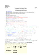 Section 8.2 Notes Stat 250 