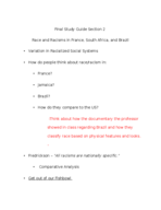 Sociology race and ethnic relations 