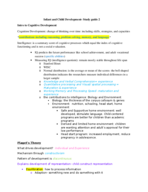 Infant and Child Development -Study guide 2