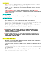 Substitution; Law of small numbers; Availability